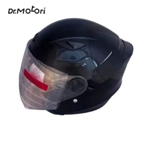 کلاه کاسکت Lavous عینک دار مدل مشکی براق