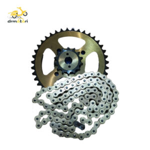 ست دنده زنجیر پالس UG4 دنده عقب و جلو و زنجیر طلایی فولادی