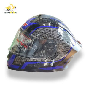 کلاه کاسکت lsv carbon blue فک متحرک