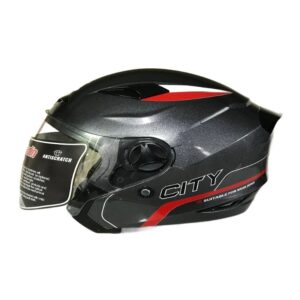 کلاه کاسکت رادین پلیمر مدل GRAY-RED