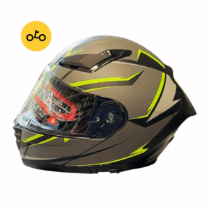 کلاه کاسکت فک متحرک ردلاین 960 سبز فسفری